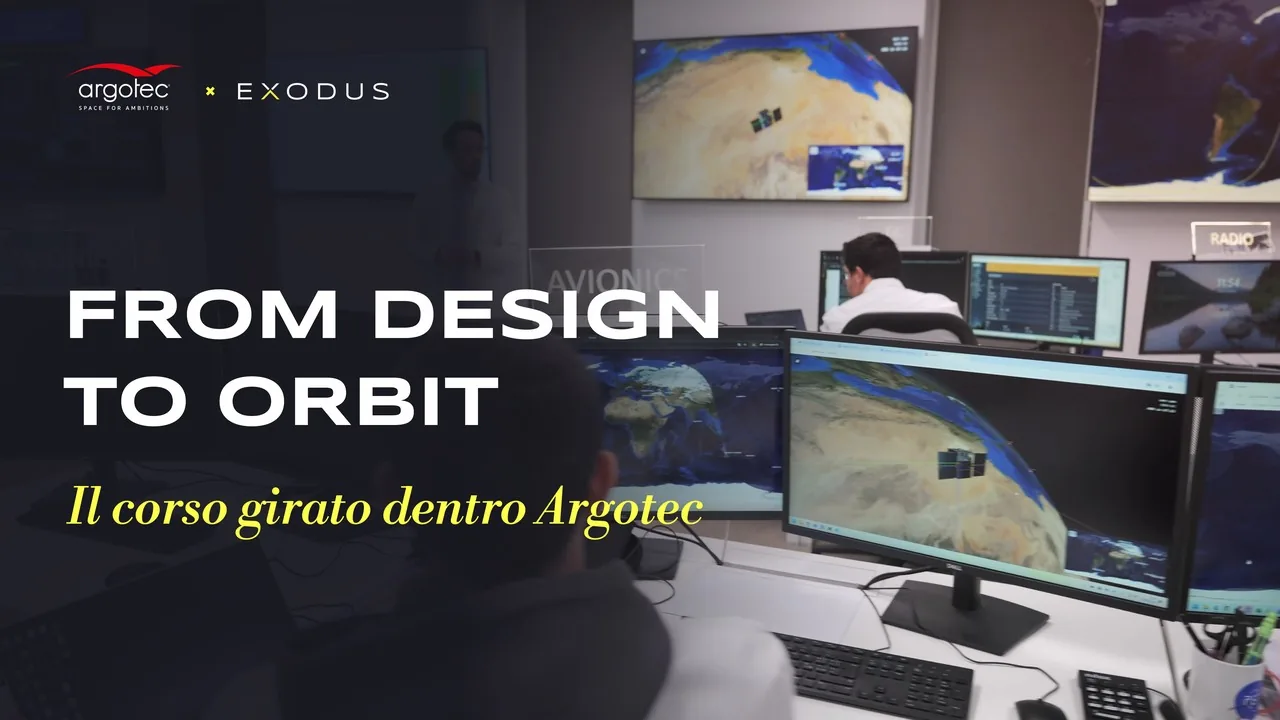FROM DESIGN TO ORBIT, il corso girato dentro Argotec: il Mission Control Center